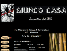 Tablet Screenshot of giuncocasa.com